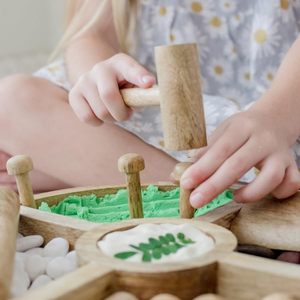 Juego de herramientas de plastilina personalizadas para niños de 2 a 4 años, contenedores sensoriales para niños pequeños 1-3, kit de masa sensorial para niños, muñeca <span class=keywords><strong>Waldorf</strong></span> - Product Image 4