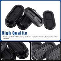 Garnitures de protection pour armoires électriques AXIS, passe-câbles ovales en silicone/EPDM/NBR/NR, garnitures de câbles en caoutchouc de haute qualité sur mesure