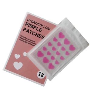 Patchs hydrocolloïdes <span class=keywords><strong>pour</strong></span> l'acné, traitement personnalisé de l'acné, étiquette privée, cœur rose - Product Image 4