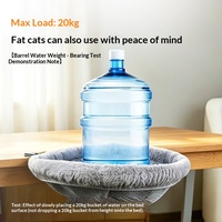Lit suspendu pour chat à fixer sur table, hamac pliable pour chat à fixer sur le bord du bureau, nid de repos surélevé, endroit doux pour dormir pour chats d'intérieur