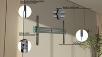 BARU Penyangga TV SPCC Terlaris untuk VESA 1000*600MM Dudukan TV Ekstra Besar Cocok untuk Layar 60"-120" Dudukan TV Miring untuk 150kg