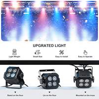 Mini projecteurs LED Par Slim 4x8W RGBW IP33 avec télécommande DMX512 pour DJ, idéaux pour mariages, fêtes, clubs et événements