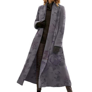 Cardigan extra-long pour femme, trench-coat décontracté, tendance - Product Image 2