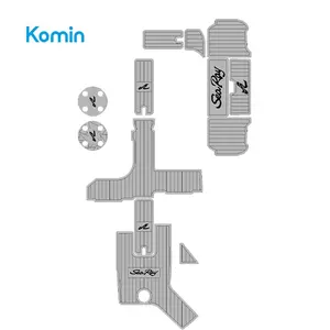 Komin Plate-forme de bain CNC personnalisée et terrasse en teck EVA pour 2015 Sea Ray Sundeck 270