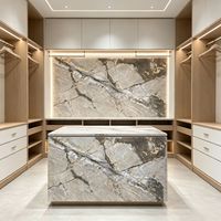 Dalle de marbre naturel grand format Premium Vein, résistante à l'usure, facile d'entretien, idéale pour la décoration de maisons et la rénovation de villas.