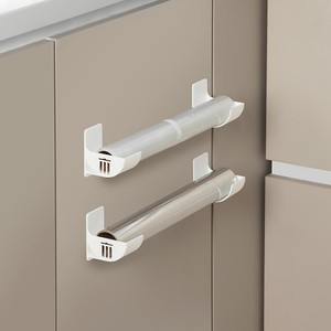 Étagère murale de rangement pour film alimentaire, sacs poubelle, organisateur de cuisine, support pour film plastique, étagère à 3 niveaux - Product Image 4