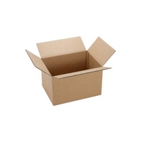 Boîte en papier kraft brun/blanc, carton ondulé, boîtes d'expédition utilisées pour la livraison express
