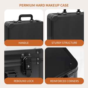 BINGO Estuche de Maquillaje para Exteriores Personalizable OEM/ODM de 15"x11" con Espejo Iluminado, Soporte para Brochas, Impermeable, Organizador de Viaje de 15L, Antipolvo - Product Image 6