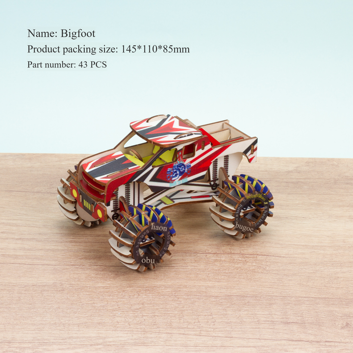 3D Wooden Puzzles for Kids Toys Construction Woodcraft Kits DIY Model