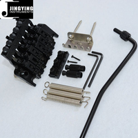 Gitar Musik Jingying 2024 Sistem Penguncian Ganda, Gitar Elektrik 6 Senar Kelas Atas Grosir dengan Tremolo Bridge & Tailpiece Ganda