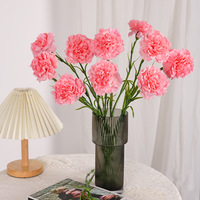 Grossiste Fleurs Artificielles de Qualité Supérieure, Œillets Réalistes Blancs et Roses pour Mariages et Décoration Intérieure