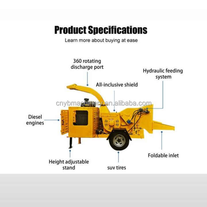 Garden Tree Branch Chipping Chipper Shredder Wood Crusher