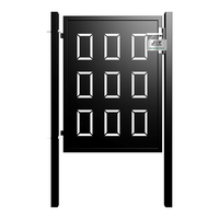 Porte de jardin décorative de coupe CNC en métal de style moderne de 1.2 m de haut