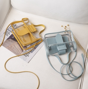 Summer New Fashion Vintage PVC Transparent Shoulder Bag Women's Trendy Waterproof <span class=keywords><strong>Clear</strong></span> <span class=keywords><strong>Messenger</strong></span> Tote Purses Candy Pattern Gift - Product Image 4