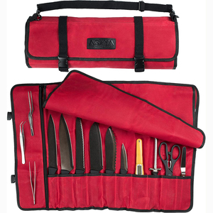 Free sample Knife Tool Bag with 4 Slots for Knives Kitchen Tools,Portable Knife Roll Bag for Chefs Culinary Traveling - Product Image 4