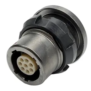 Connectors Manufactures ODUS compatible panel mount waterproof EMC shielding Aluminum made reduce weight push pull self-lock receptacle wire connectors
