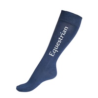 Chaussettes d'équitation écologiques en fibre de bambou bio pour hommes, chaussettes longues personnalisées pour femmes, chaussettes équestres épaisses
