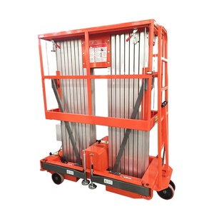 4-10 मीटर इलेक्ट्रिक पोर्टेबल टेलीस्कोपिक एकल मास्ट एक आदमी लिफ्ट एल्यूमीनियम मिश्र धातु ऊर्ध्वाधर लिफ्ट - Product Image 6