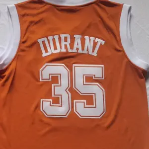 Klaar Om Texas Kevin Durant Oranje Beste Kwaliteit Gestikt College Basketbal Jersey