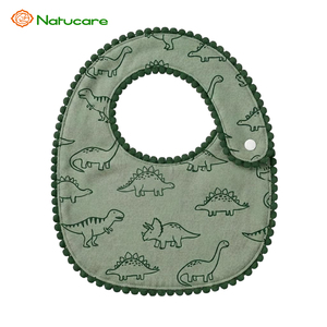 Bavaglino in Cotone Assorbente per Neonati, Bandana in Mussola per Bambini e Bambine, Bavaglino con Chiusura a Bottone per la Dentizione - Product Image 3