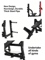 Rack de musculation inclinable en fer – Machine de presse pectorale commerciale réglable, durable et sécurisée
