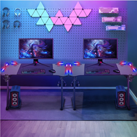 Bureau de jeu E-Sport OEM ODM, bureau d'ordinateur, poste de travail PC, table de jeu au design moderne avec RGB