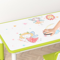 Bureau d'école en plastique de conception moderne Bo Jiao, pour les élèves de maternelle, relevable et abaissable pour la salle de classe