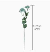 Grosir 4 Tangkai Bunga Eustoma Buatan, Batang Lisianthus Palsu untuk Buket Pernikahan, Dekorasi Vas Meja Rumah DIY