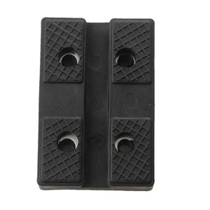 Plastic Lift Pads Black Square With Grid Pattern For Warehouse Elevator Parts - Product Image 1