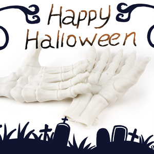 Fête d'Halloween Effrayant Monstre Squelette Os Griffe Main Faucheuse Gants Fête Habiller Props Doux TPR Décompression Jouets Partyware - Product Image 4