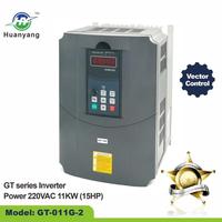 Variateur de fréquence PLC Huanyang 220V 15HP 11KW OEM / ODM
