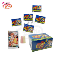 Großhandel Doppel-Fruchtgeschmack Kaugummi und Tattoo-Aufkleber Zweifarbiger Bubble Gum