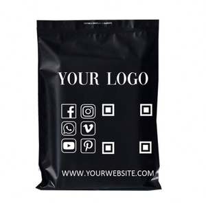 Sacs d'expédition compostables écologiques biodégradables avec logo personnalisé, emballage poly, expédition express - Product Image 2