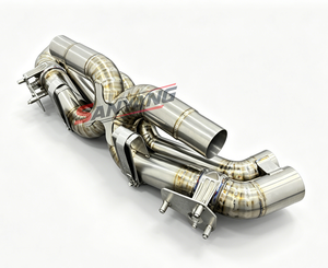 Sistema de Escape Valvetronic Personalizado para <span class=keywords><strong>Porsche</strong></span> 911 992 <span class=keywords><strong>996</strong></span> Gt3 <span class=keywords><strong>Turbo</strong></span> S Carrera 3.0t, Tubos de Escape Catback de Aleación de Titanio - Product Image 2
