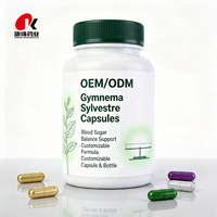 Complément alimentaire en gélules de Gymnema Sylvestre pour la santé métabolique, fabrication OEM personnalisée, vente en gros, marque privée