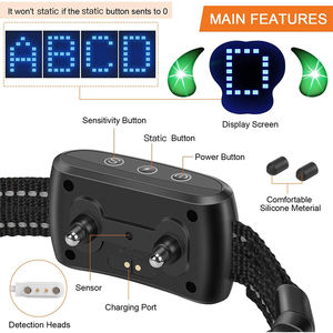 Passiontech Nuevo producto <span class=keywords><strong>Collar</strong></span> eléctrico remoto para entrenamiento de perros, pantalla LCD grande, impermeable y recargable - Product Image 4