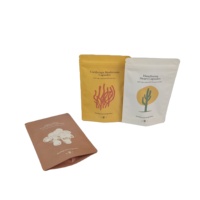 Comprimé/Capsule de supplément anti-humidité et odeur 50mg 80mg avec impression personnalisée sac de pochette d'emballage de pilules en plastique zip-lock