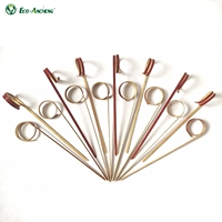Nouvelles brochettes jetables en bambou biodégradables de haute qualité, écologiques, portables pour décorations de fête