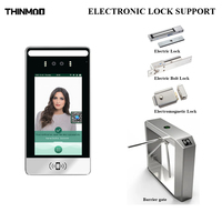 Thinmoo - Videoportero Biométrico Profesional con Carcasa Metálica, Control de Acceso Facial, Escáner de Código QR para una Entrada Segura a la Villa