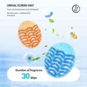 XDH920 Custom Printed Wave Urinal Screens Deodorizer NEW Anti <b>Splash</b> Fragrance <b>Mats</b> for Toilet Customization Logo Urinal Screen - Product Image 2