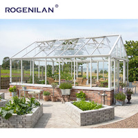 Villas Rogenilan, véranda extérieure, serre, horticulture, maison en aluminium, double vitrage, véranda préfabriquée