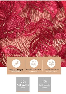 Tanga Sexy de Encaje Transparente de Talle Bajo para Mujer, Transpirable, de Alta Elasticidad, 10 Colores, Cintura Ajustable - Product Image 5