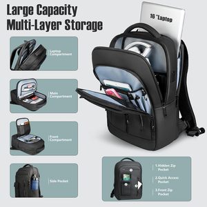 2025 Large Capacity Oxford Backpack Open Closure Unisex Fashion for Men College Students Waterproof <strong>Computer</strong> <strong>Bag</strong> for Travelers - Product Image 4