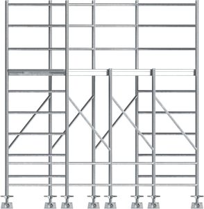 Reinforced Adjustable Leveling <strong>Jacks</strong> 18.25" Solid Baker Style Base Plate 4 Pack Galvanized Silver Screw <strong>Jacks</strong> <strong>Ladder</strong> Parts - Product Image 6