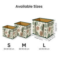 Boîte de rangement durable en tissu non tissé avec poignées renforcées, grande capacité, organiseur de linge