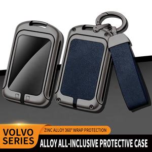 Accessoires de voiture de mode promotionnels porte-clés de voiture personnalisé étui à clés en cuir en alliage de Zinc pour <span class=keywords><strong>Volvo</strong></span> <span class=keywords><strong>Xc40</strong></span> Xc60 Xc90 S90 V90 T5 T6 <span class=keywords><strong>T8</strong></span> - Product Image 2