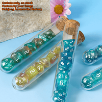 Ensemble de dés de jeu en acrylique gravés sur mesure en bleu, D4 D6 D8 D10 D12 D20, 7 dés, dés D&D pour Dungeons and Dragons, jeu de rôle D&D
