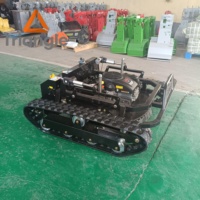 Tondeuse agricole robotisée à chenilles télécommandée à braquage zéro pour vergers et espaces étroits