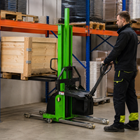 Fast Delivery Small Electric Pallet Stacker 1000kg 1500kg 2000kg Mini Powered Pallet Truck CE ISO Certified