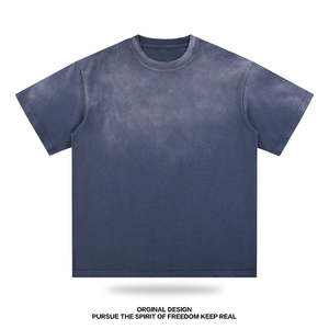 T-shirt uni surdimensionné pour homme en coton 300 GSM de haute qualité, impression personnalisée, vente en gros - Product Image 3